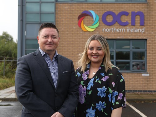 8 Martin Flynn, CEO, OCN NI With Niamh C, North West Resouce Centre
