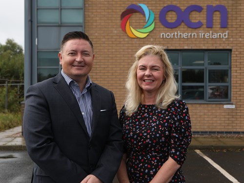 15 Martin Flynn, CEO, OCN NI With Mandy Mcclean, Clanrye Group