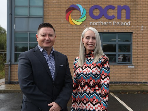 16 Martin Flynn, CEO, OCN NI With Claire Vaughan, USEL